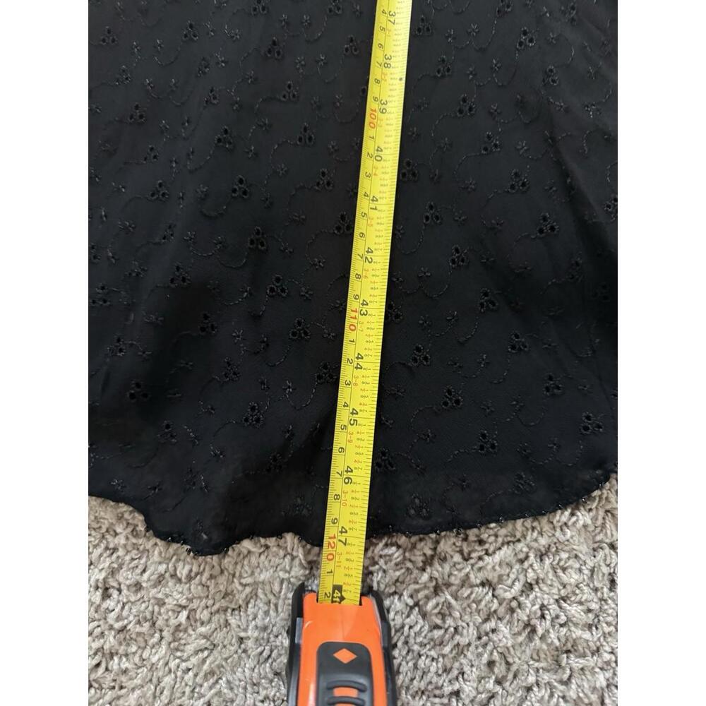 Lola P. Black Beaded Tiered Sleeveless Midi Dress L | Formal Cocktail Party Rayo - Picture 13 of 13